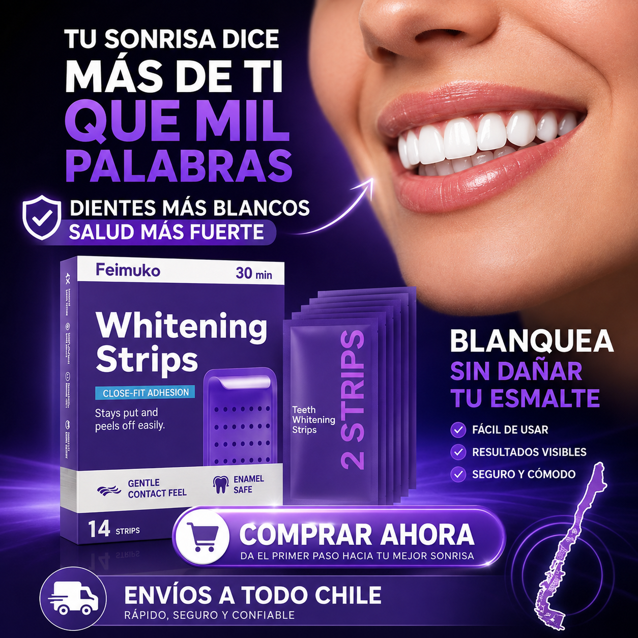 TIRAS BLANQUEADORAS DENTALES