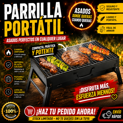 PARRILLA PORTATIL PLEGABLE