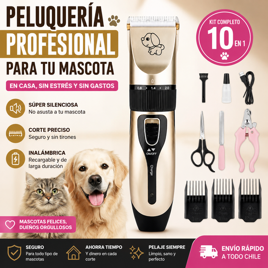 Kit Profesional Cortadora Pelo Mascota