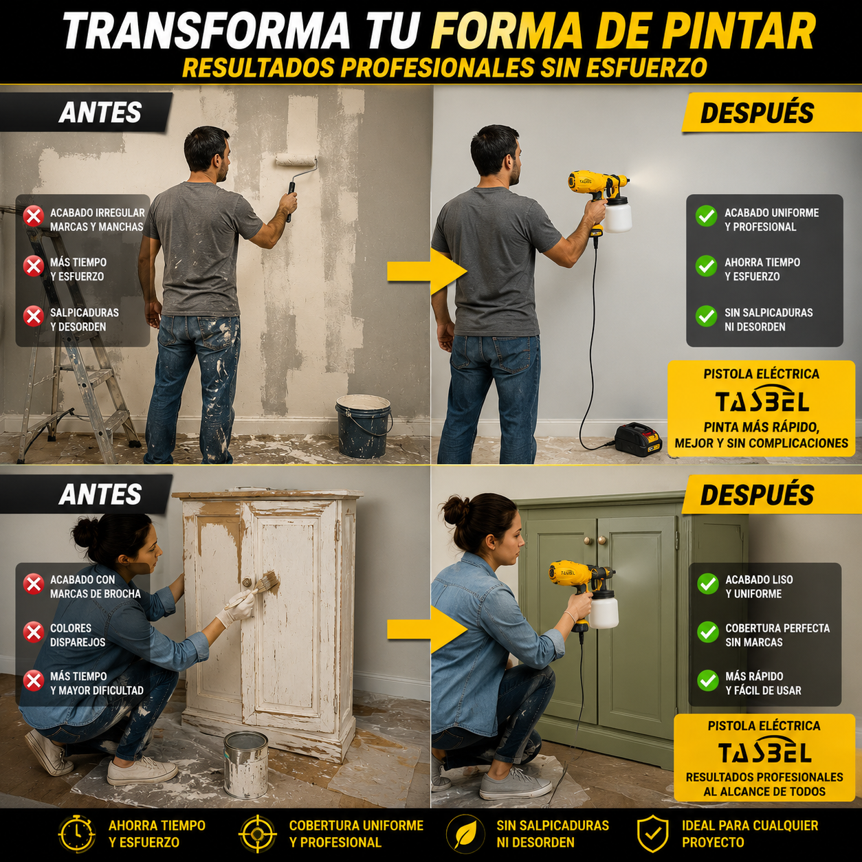 Pistola Pulverizadora Pintura Tasbel