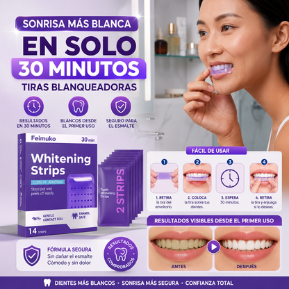 TIRAS BLANQUEADORAS DENTALES