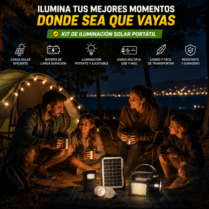 Kit Iluminación Solar Portátil