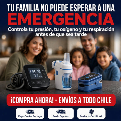 Kit Tensiómetro + Nebulizador + Oxímetro
