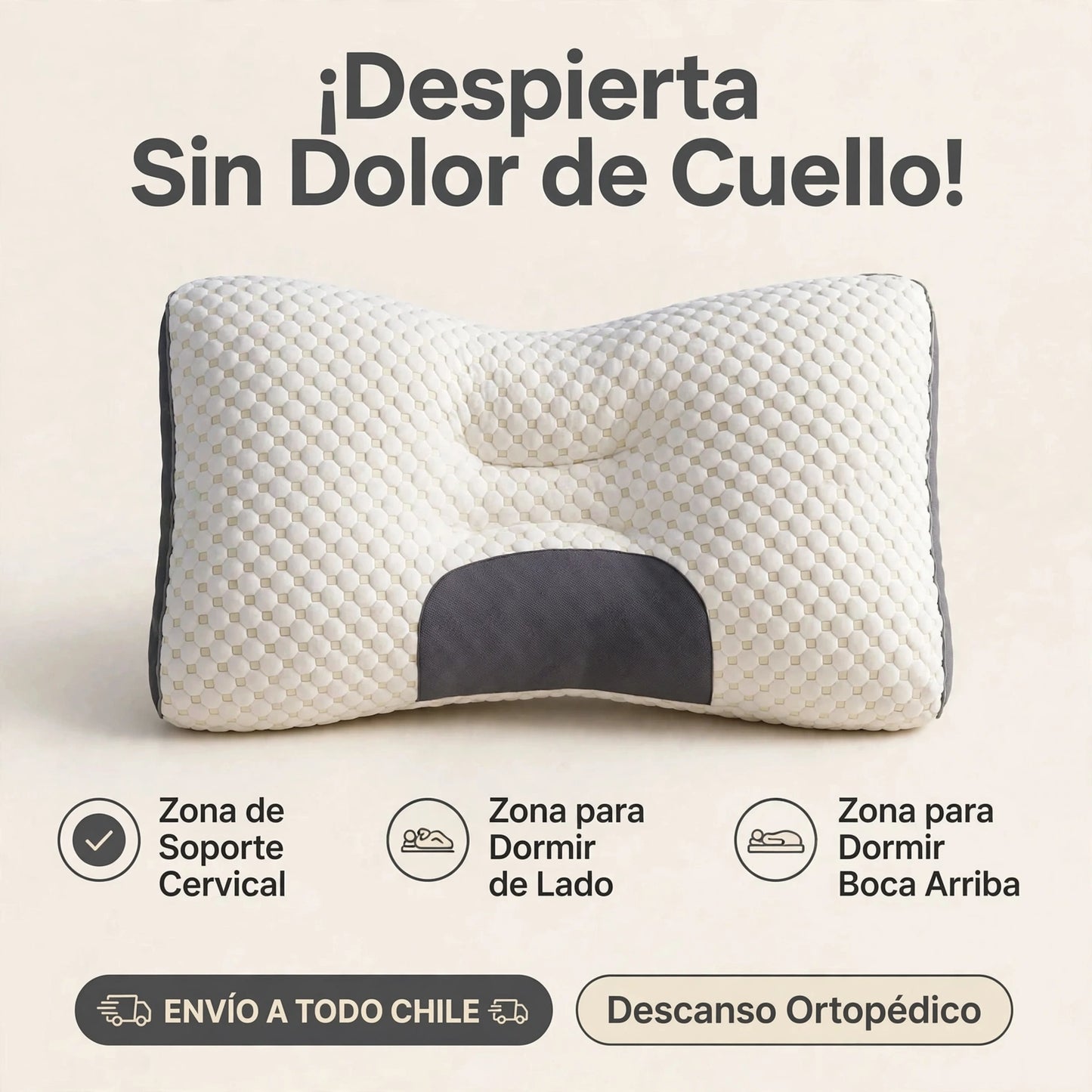 Almohada Cervical Ergonomica 1pcs