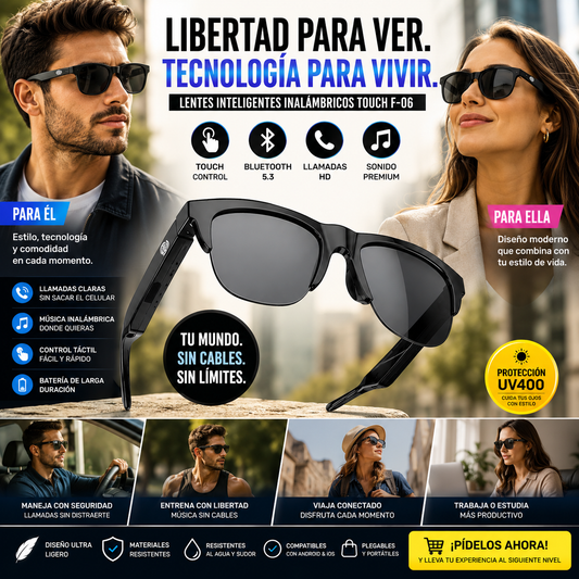 Lentes Inteligentes Inalámbricos Touch