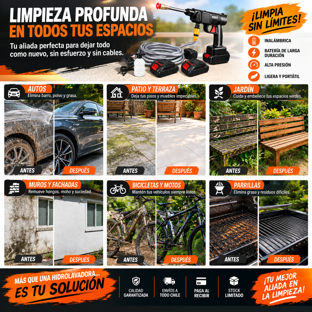 HIDROLAVADORA INALÁMBRICA