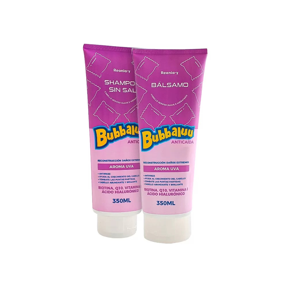 Pack Shampoo Y Acondicionador Biotina Bubbaluu