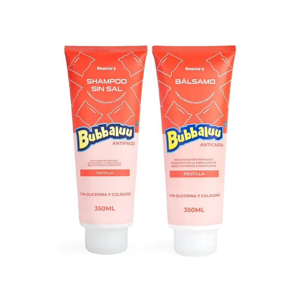 Pack Shampoo Y Acondicionador Glicerina y Colágeno Bubbaluu