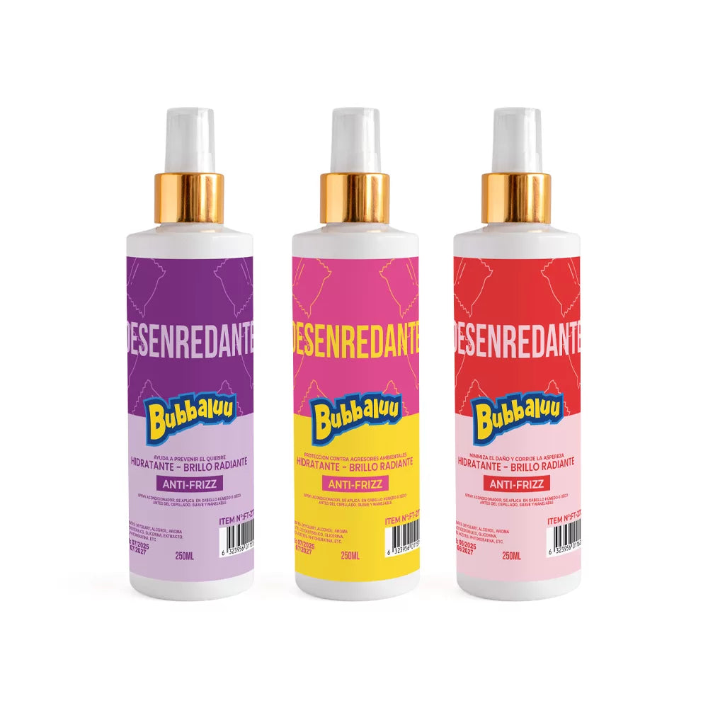Desenredante Capilar Bubbaluu® 250ml Nuevo Aromas