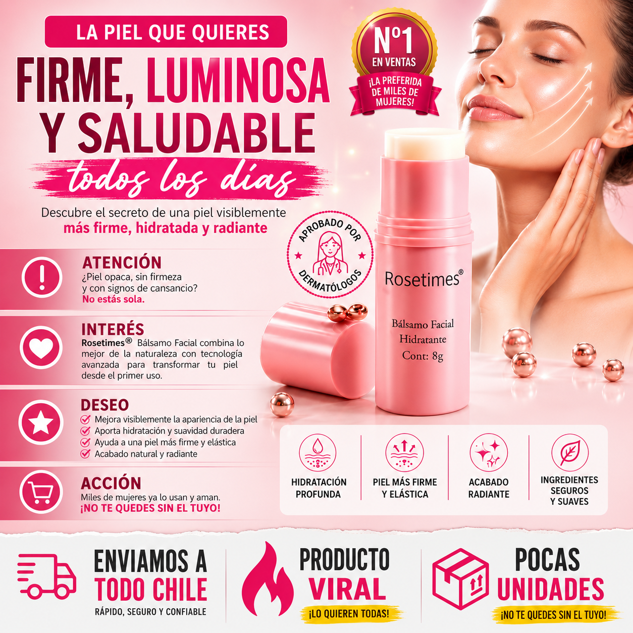 Bálsamo Facial Hidratante Antiarrugas