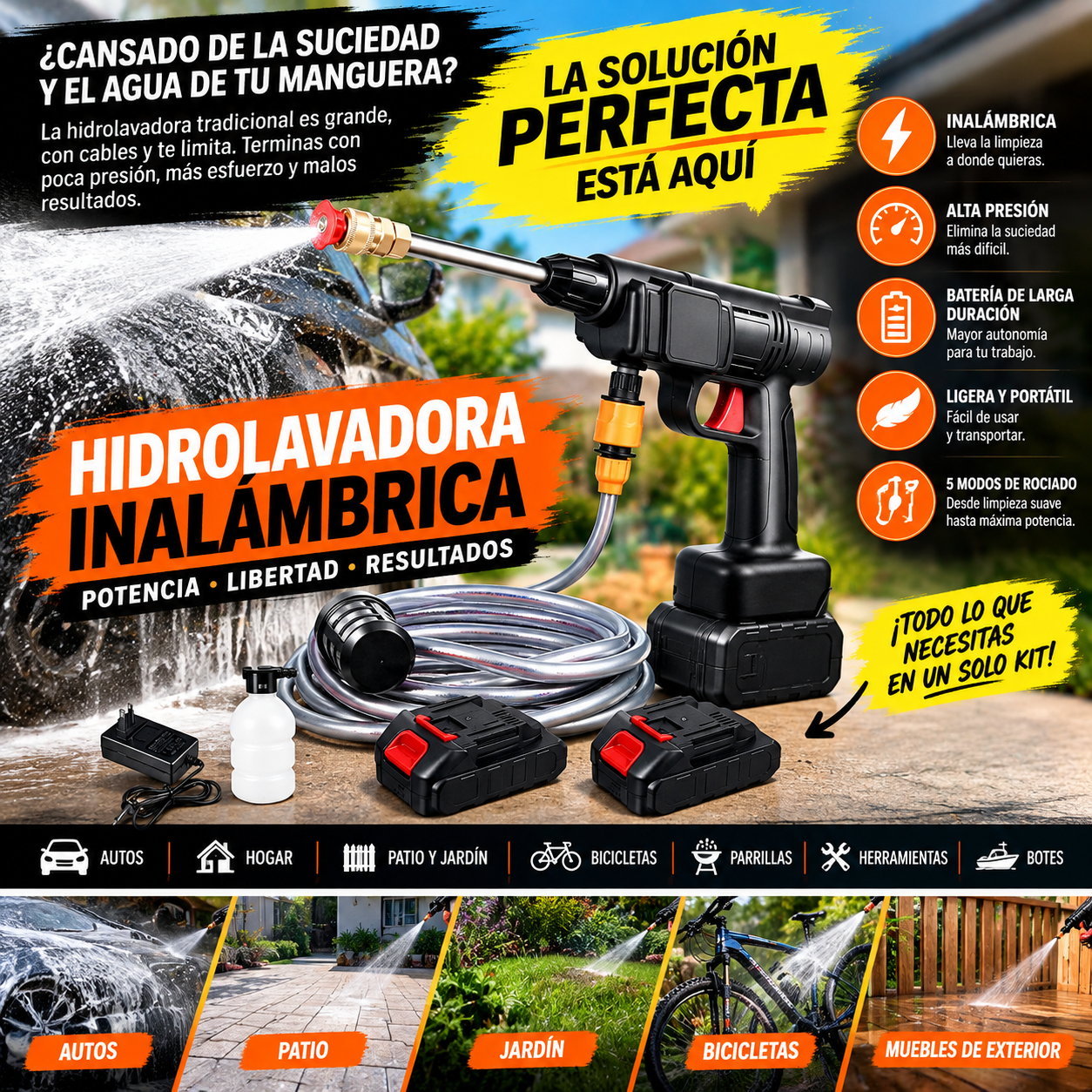 HIDROLAVADORA INALÁMBRICA