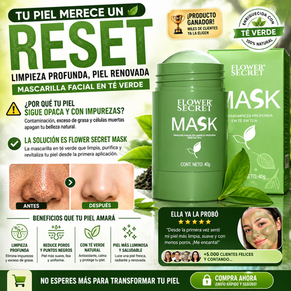 Mascarilla Natural Limpiadora te verde