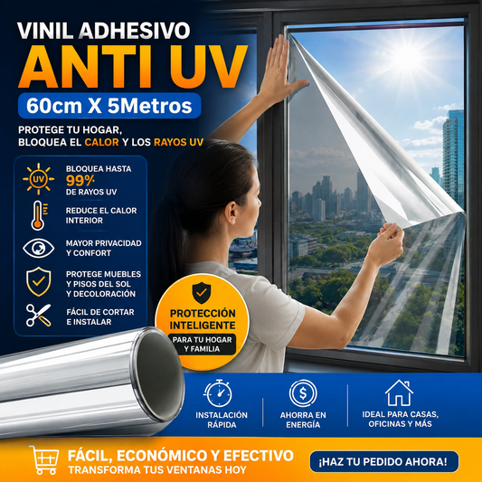 Vinil Adhesivo Anti  UV 60cm X 5Metros
