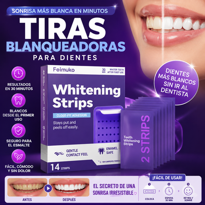 TIRAS BLANQUEADORAS DENTALES
