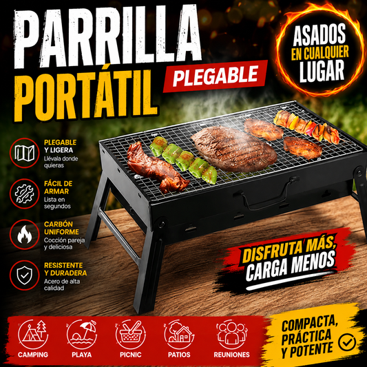 PARRILLA PORTATIL PLEGABLE
