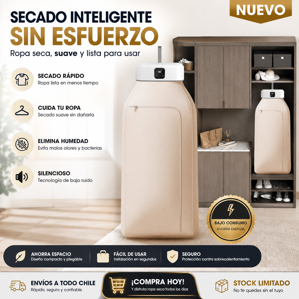 Secadora Ropa Portatil
