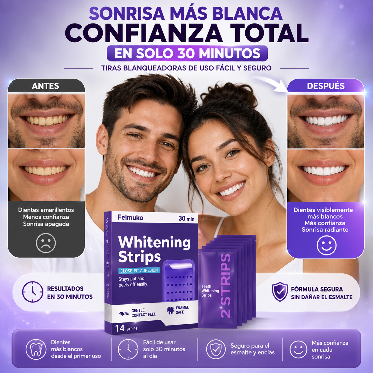 TIRAS BLANQUEADORAS DENTALES