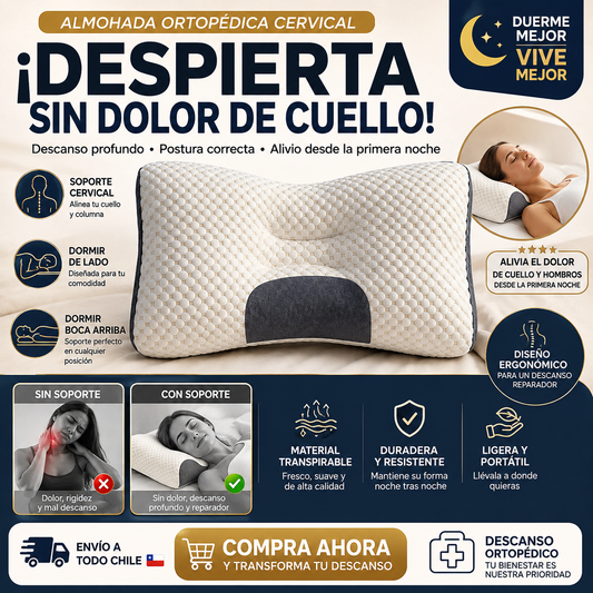 ALMOHADA CERVICAL ERGONOMICA