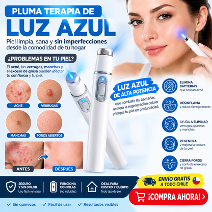 PLUMA TERAPIA DE LUZ AZUL